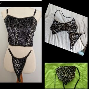 MAKE OFFER: 2 Leopard Lingerie Sets: White Leopard Set, PLUS Couples Leopard Set